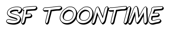 SF Toontime font preview